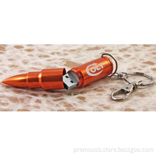 Portable Custom Bullet Shape Usb 2.0 Memory Sticks